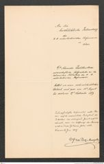 k.k. naturhistorisches Hofmuseum, Intendanzakten 1885-1896 (Hauer), Aktenzahl Z.436/1889, Seite 4